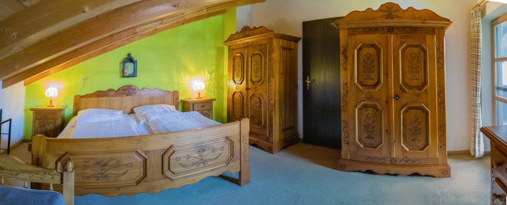 Schlafzimmer der Ferienwohnung Nr. 05 im Haus Mariandl